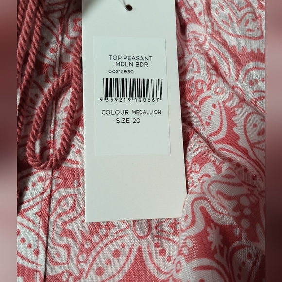 New Pink Tunic with Tassels  / Size 2X - Picture 5 of 9